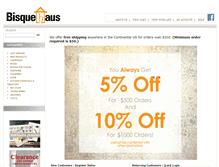 Tablet Screenshot of bisquehaus.com